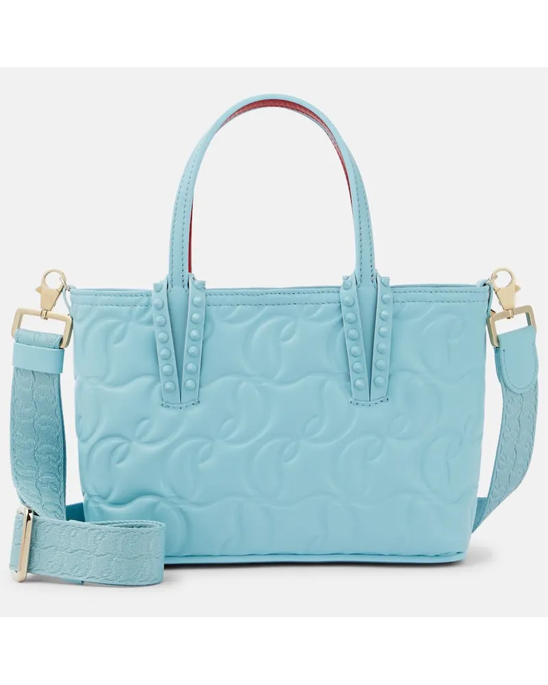 Christian Louboutin Tote Cabata Mini aus Leder Blau