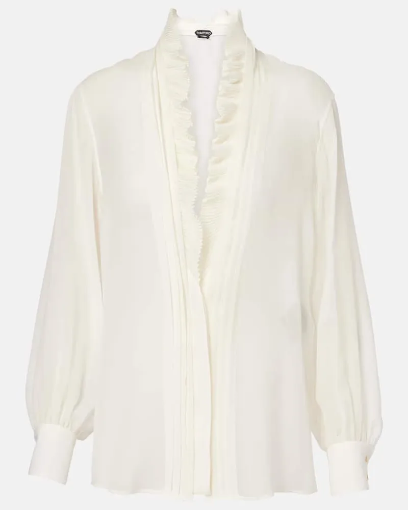 Tom Ford Bluse aus Seide Beige