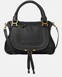 Chloé Chloe Tote Marcie Medium aus Leder Schwarz