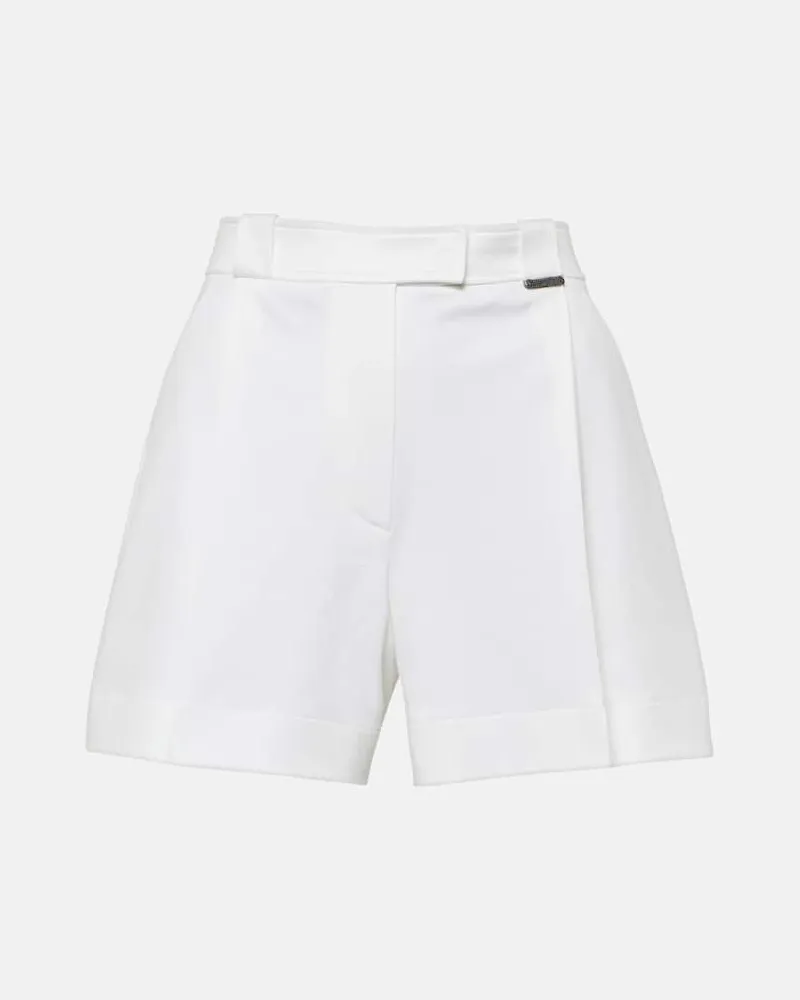Brunello Cucinelli Shorts aus Baumwolle Weiß
