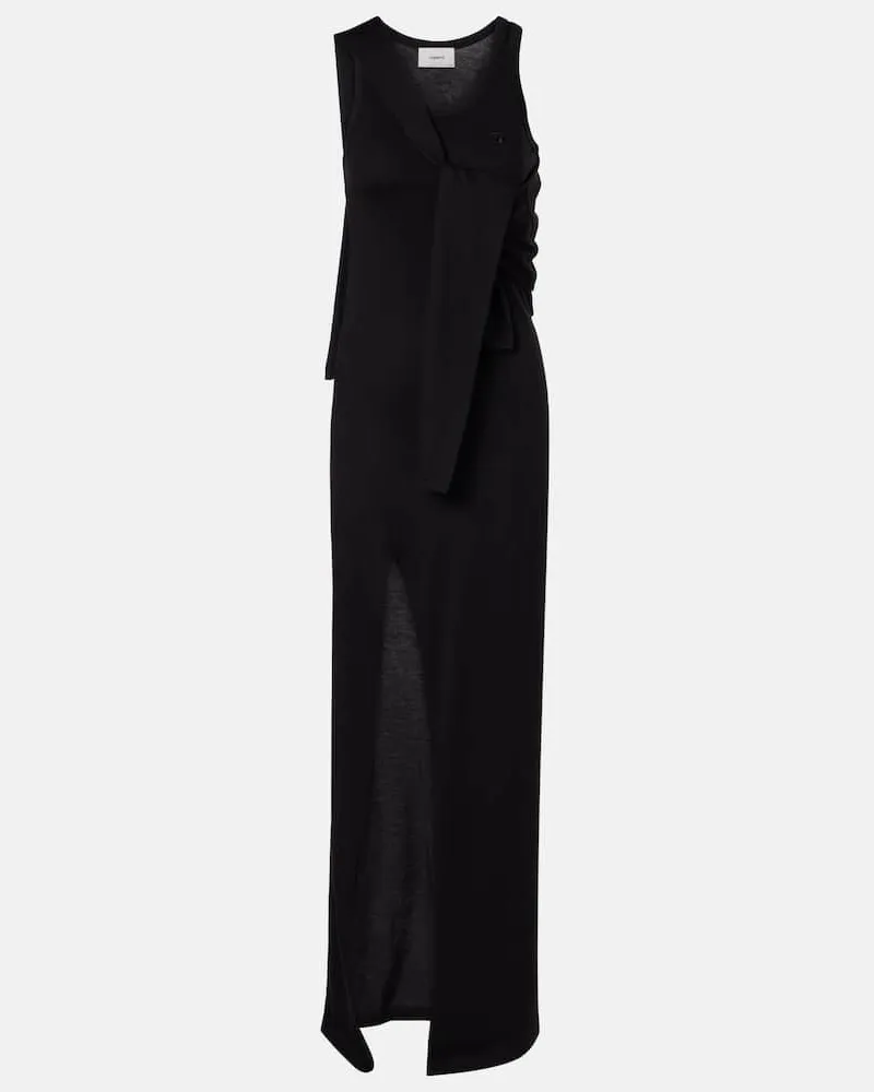 COPERNI Maxikleid aus Jersey Schwarz