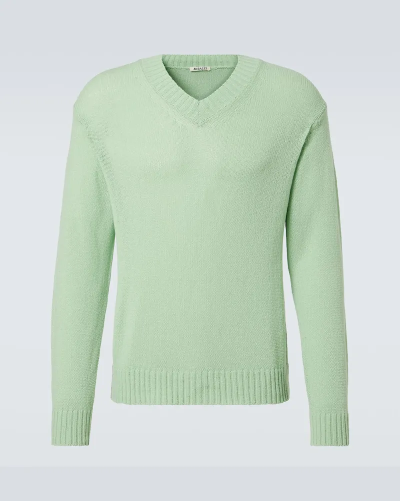 AURALEE Pullover aus Kaschmir Grün