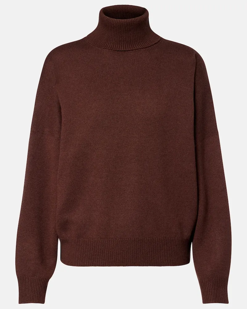 Brunello Cucinelli Rollkragenpullover Monili aus Kaschmir Braun