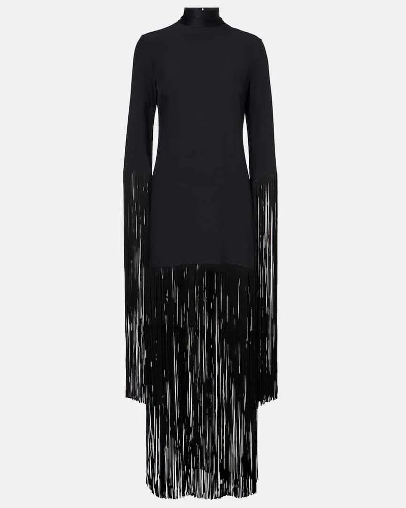 Taller Marmo Minikleid Chicago aus Crêpe Schwarz