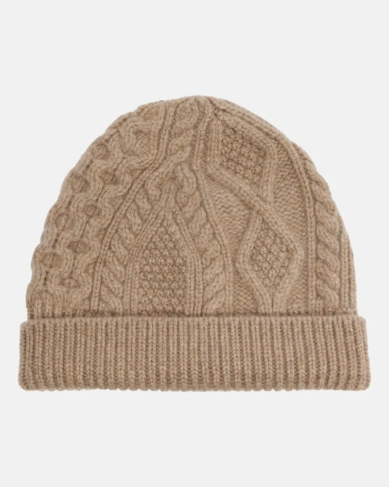 Loro Piana Mütze aus Kaschmir Beige