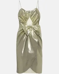 Maison Margiela Minikleid aus einem Baumwollgemisch Silber