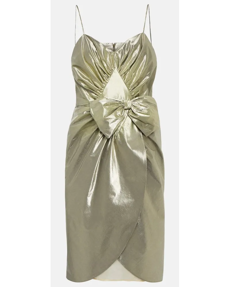 Maison Margiela Minikleid aus einem Baumwollgemisch Silber