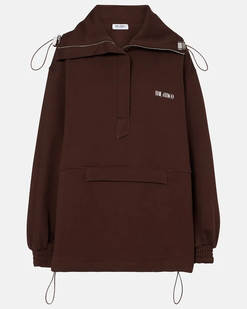 ATTICO Sweatshirt aus Baumwolle Braun