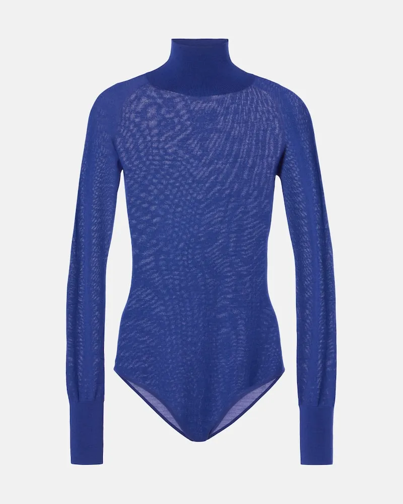Alaïa Alaïa Body aus Wolle Blau