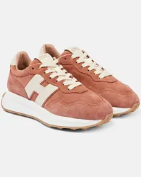 Hogan Sneakers  H641 aus Veloursleder Braun