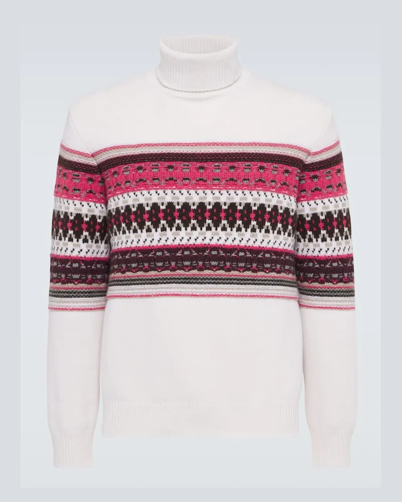 Ermenegildo Zegna Rollkragenpullover aus Kaschmir Weiß