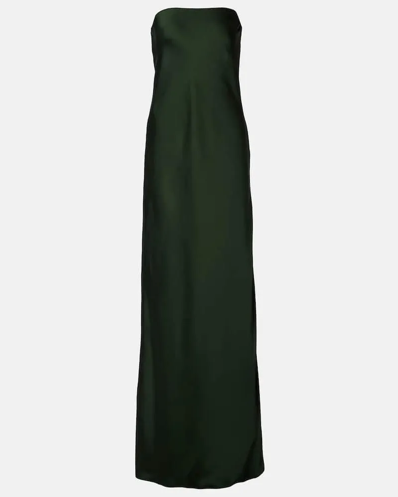 Norma Kamali Robe aus Satin Grün