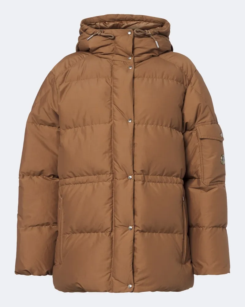 Moncler Daunenjacke Himalaya aus einem Baumwollgemisch Beige