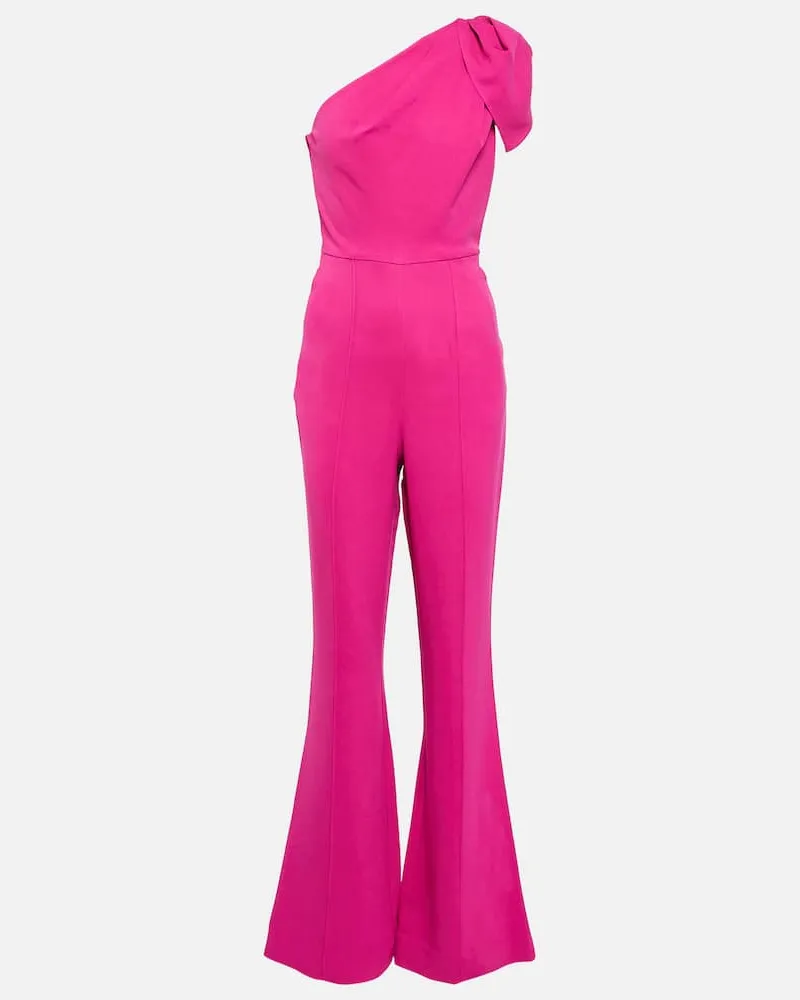 Roland Mouret Jumpsuit aus Crêpe Rosa