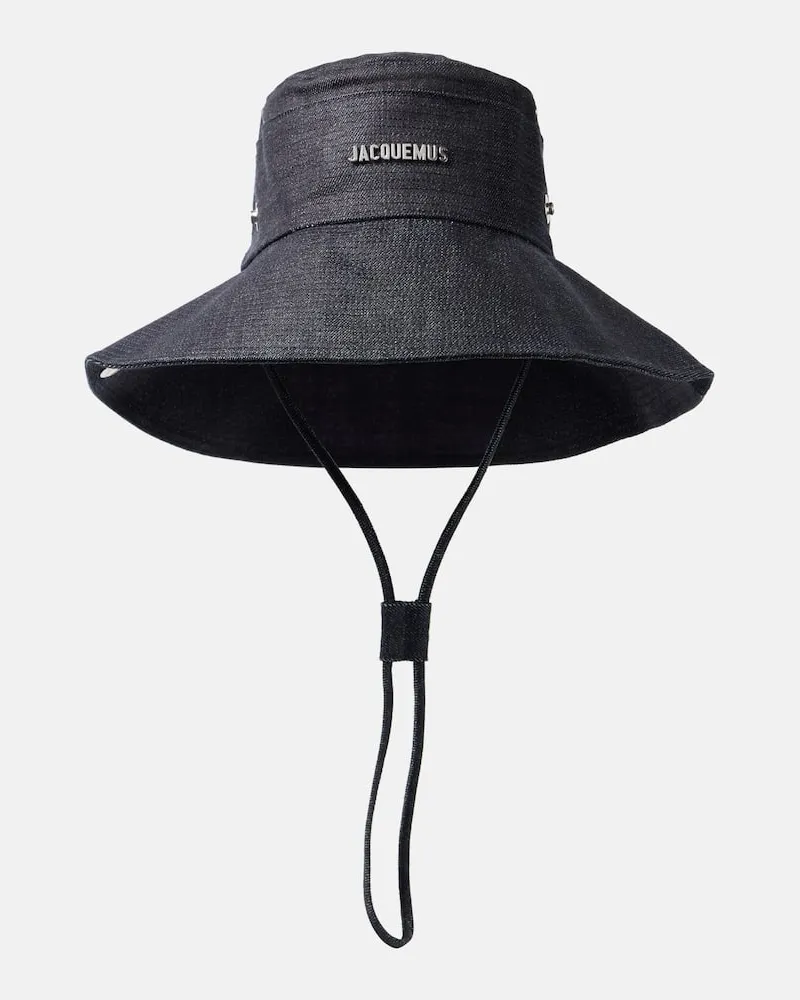 Jacquemus Hut Bob De-Nîmes aus Baumwoll-Canvas Blau