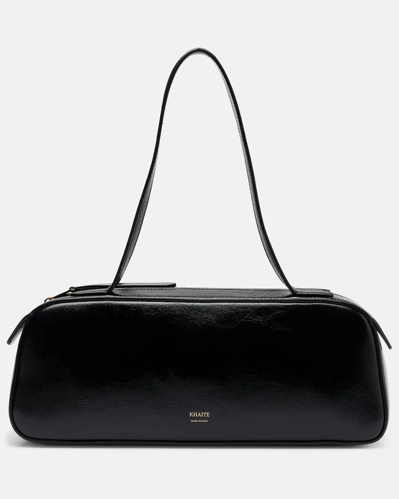 KHAITE Schultertasche Simona aus Leder Schwarz