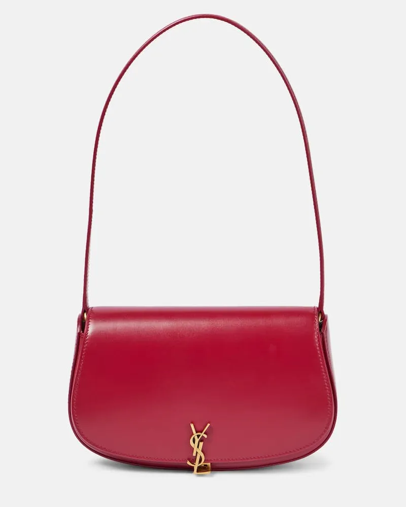 Saint Laurent Schultertasche Voltaire Mini aus Leder Rot