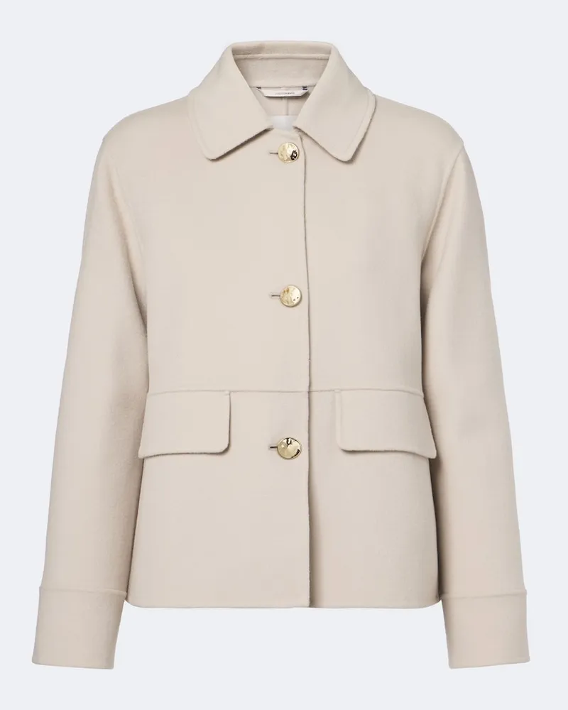 Max Mara Jacke aus Schurwolle Beige