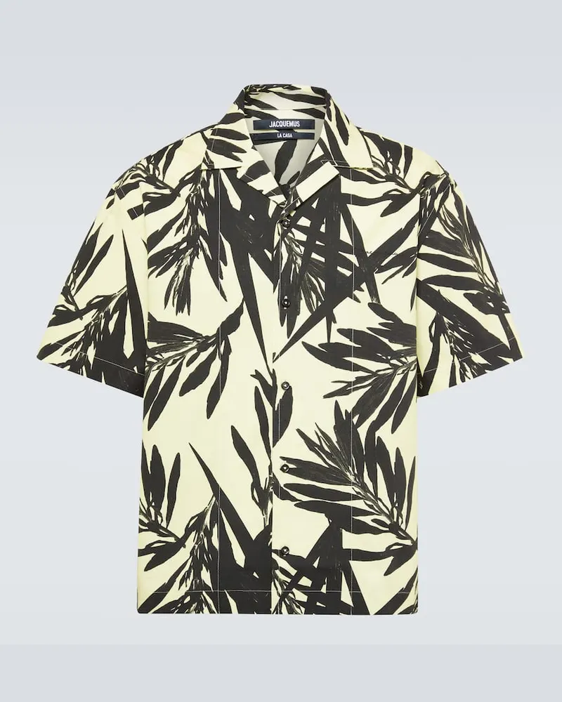 Jacquemus Hemd La Chemise Jean aus Baumwollpopeline Gelb