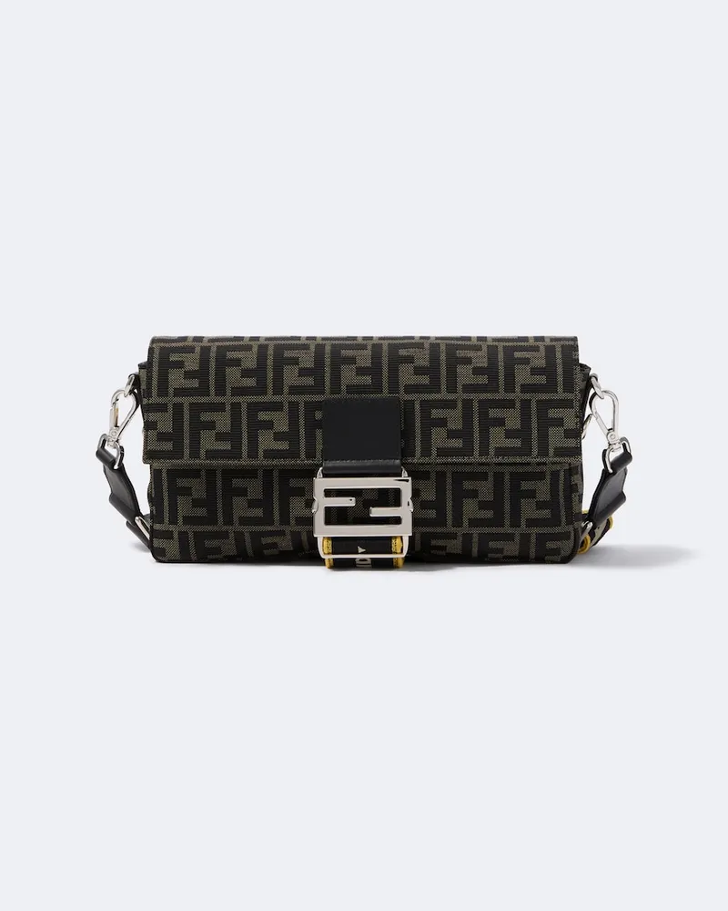 Fendi Crossbody Bag Baguette® Urban FF Zucca Braun