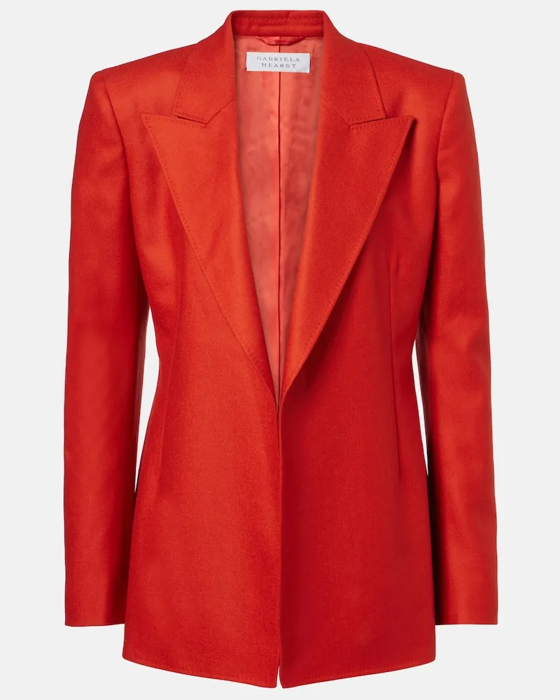 Gabriela Hearst Blazer Mairi aus Wolle und Kaschmir Orange