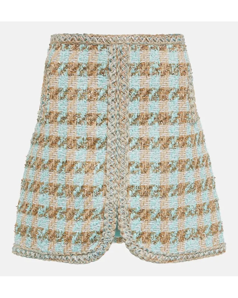 Giambattista Valli High-Rise-Minirock aus Tweed Multicolor