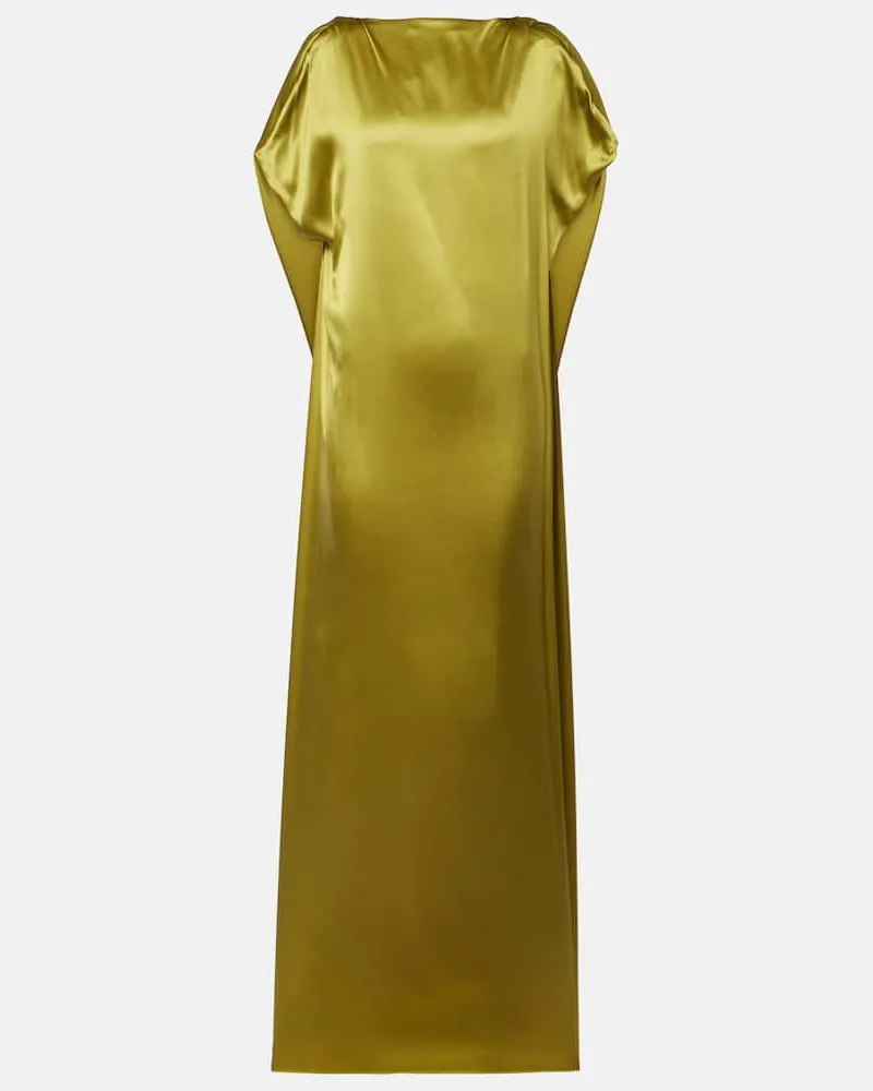 Dries van Noten Robe aus Satin Grün