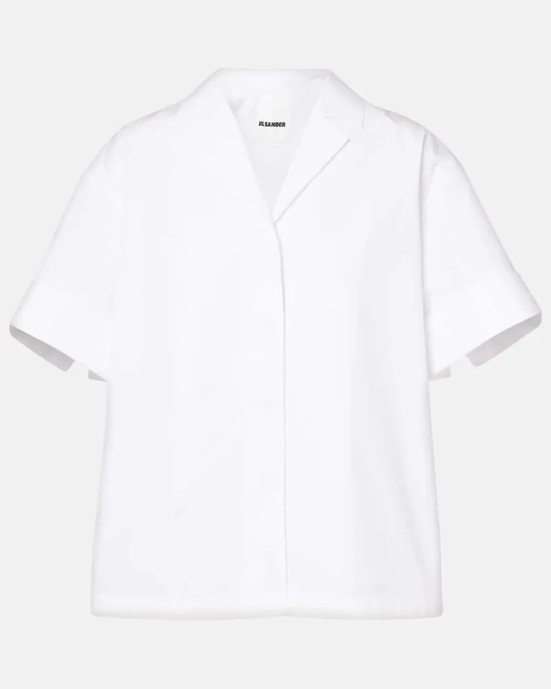 Jil Sander Hemd aus Baumwolle Weiß