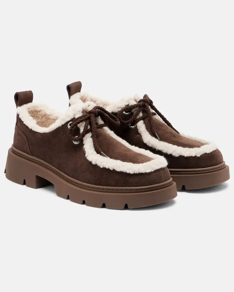 INUIKII Loafers Mocabee aus Veloursleder Braun