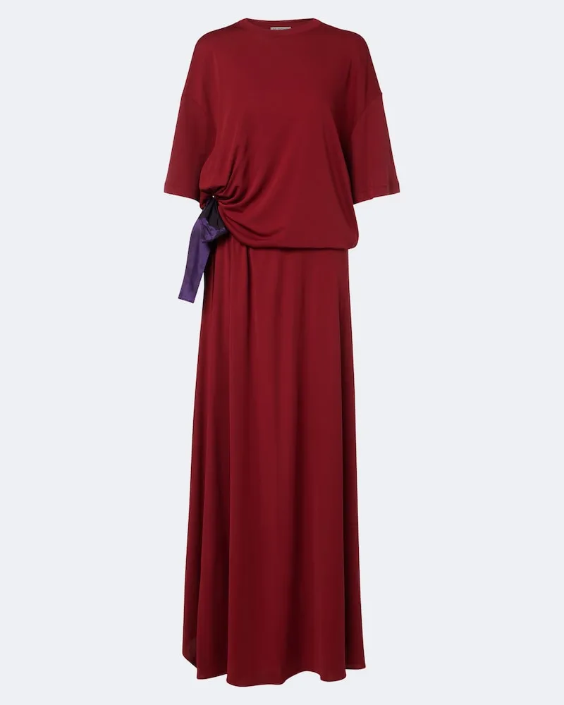 Balenciaga Maxikleid aus Jersey Rot