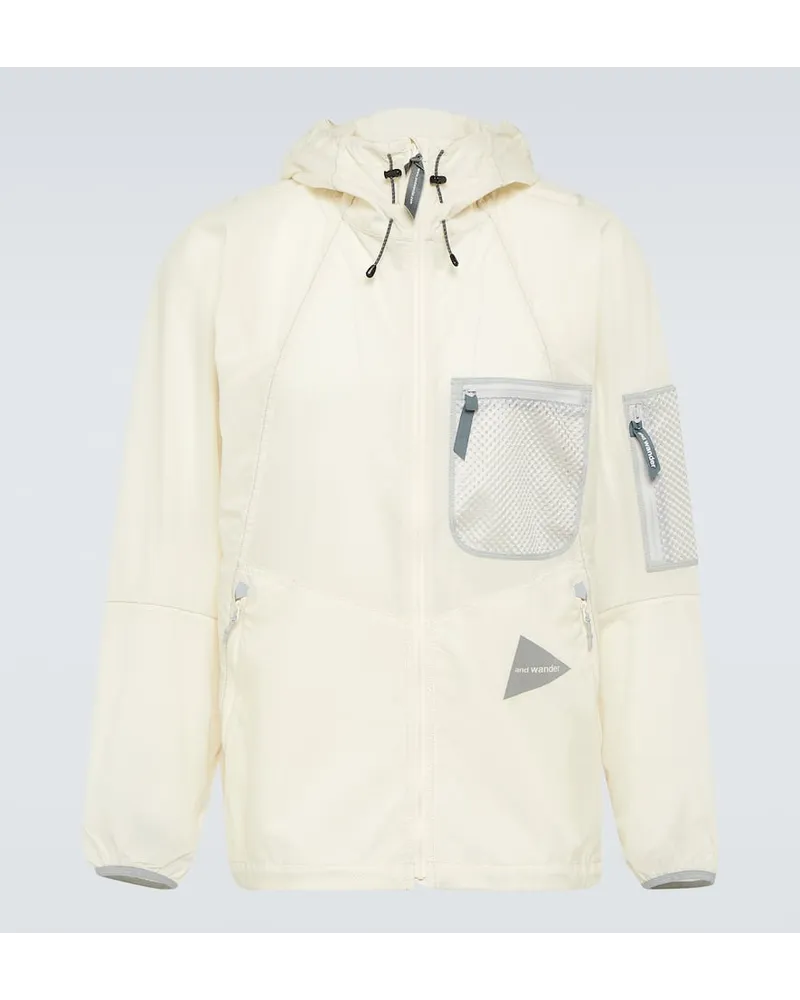 and wander Jacke aus Ripstop Weiss