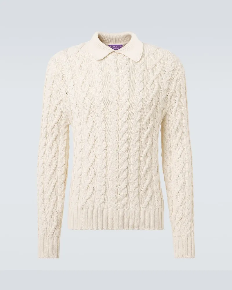 Ralph Lauren Polopullover aus einem Baumwollgemisch Beige