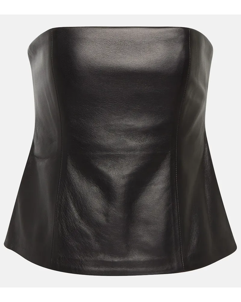 Co Top Essentials aus Leder Schwarz