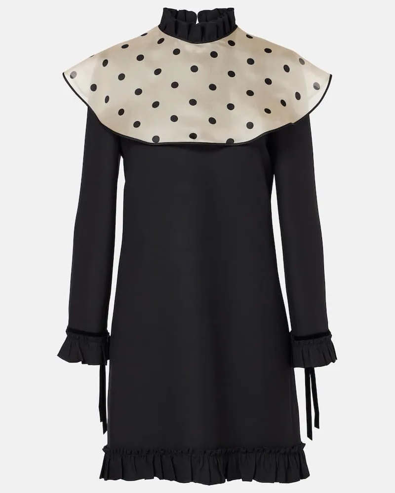 Valentino Garavani Minikleid aus Crepe Couture Schwarz