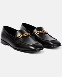 Jimmy Choo Loafers Diamond Tilda aus Leder Schwarz