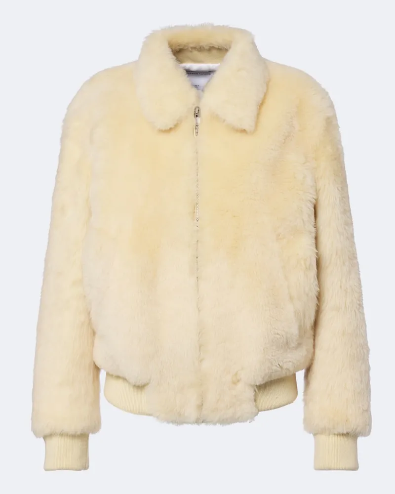 Bottega Veneta Blouson aus Shearling Beige