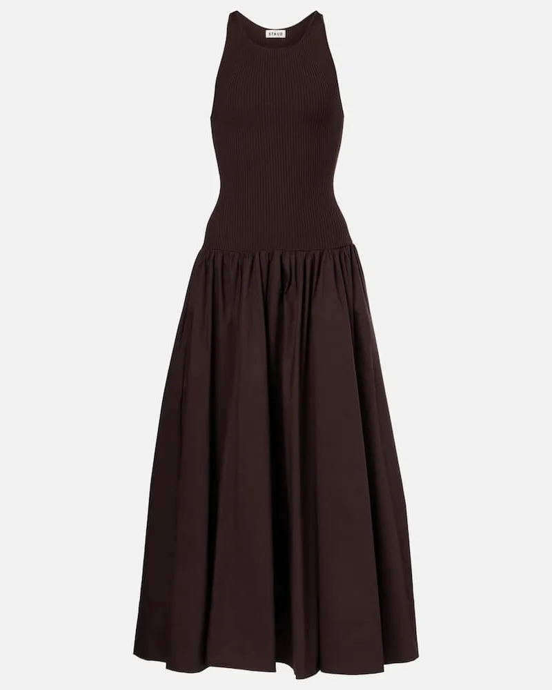 STAUD Maxikleid Yamila Braun