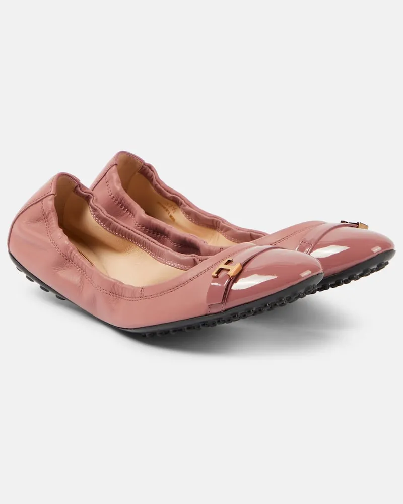TOD'S Ballerinas aus Leder Violett