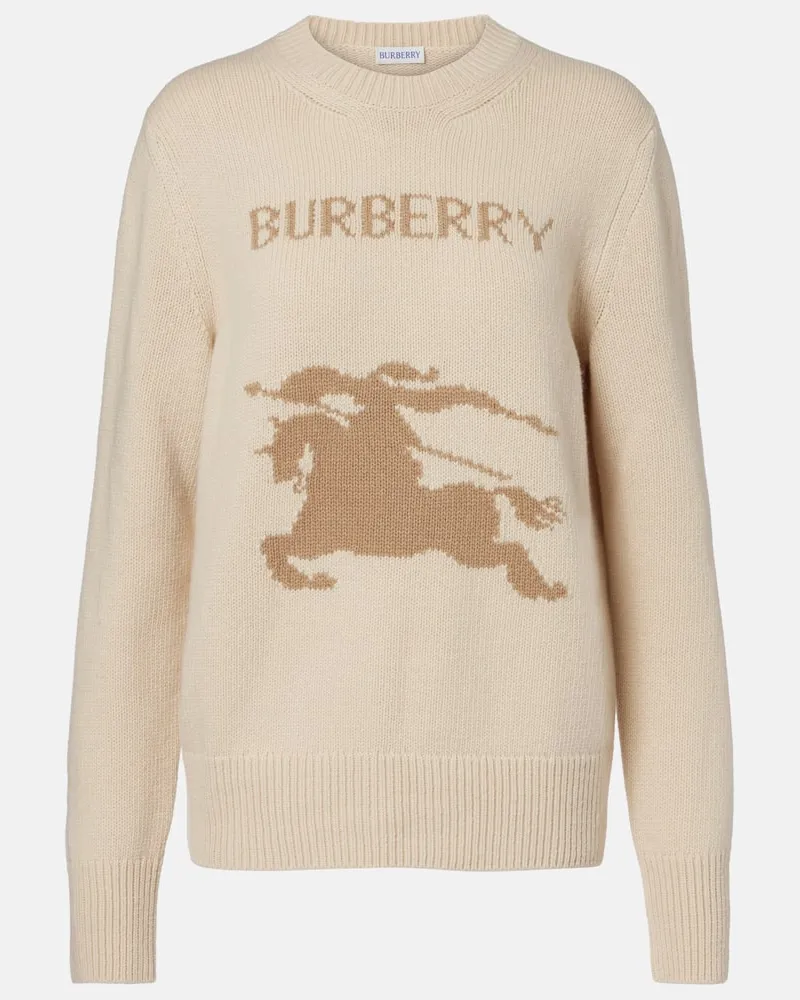 Burberry Pullover aus Wolle und Kaschmir Beige