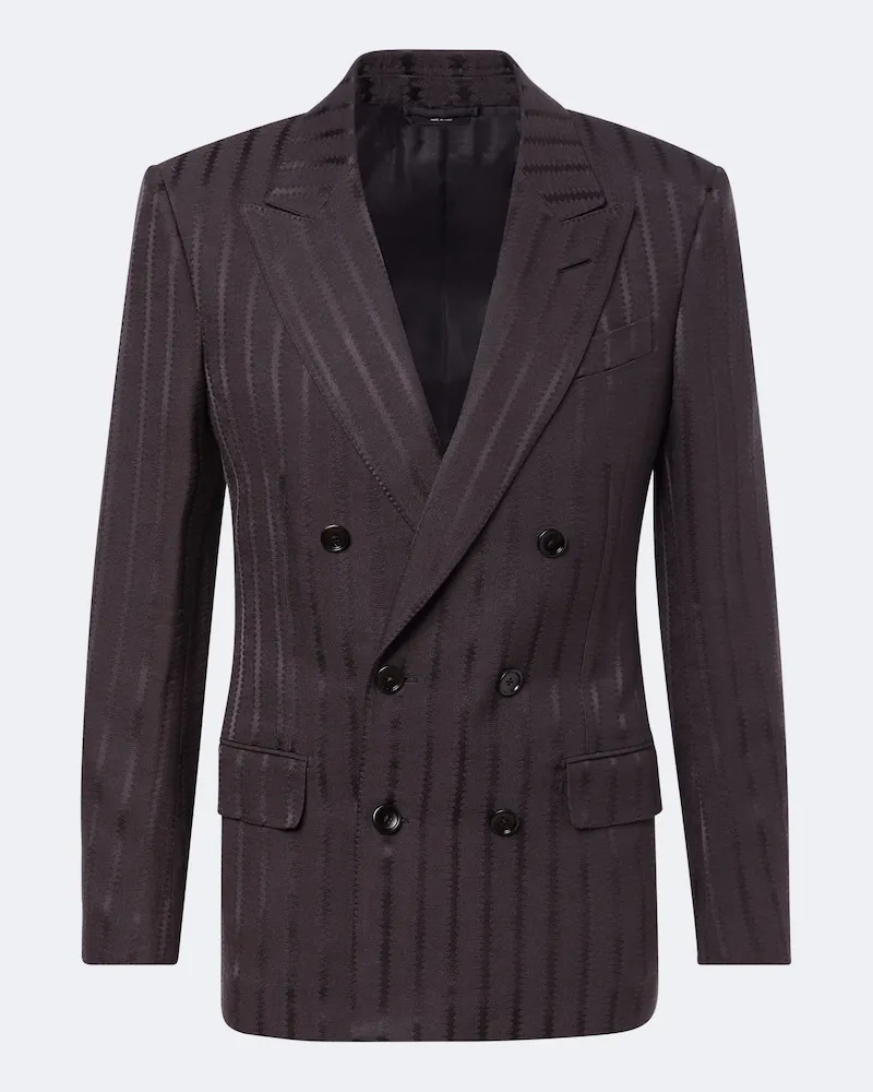 Tom Ford Blazer aus Jacquard Grau