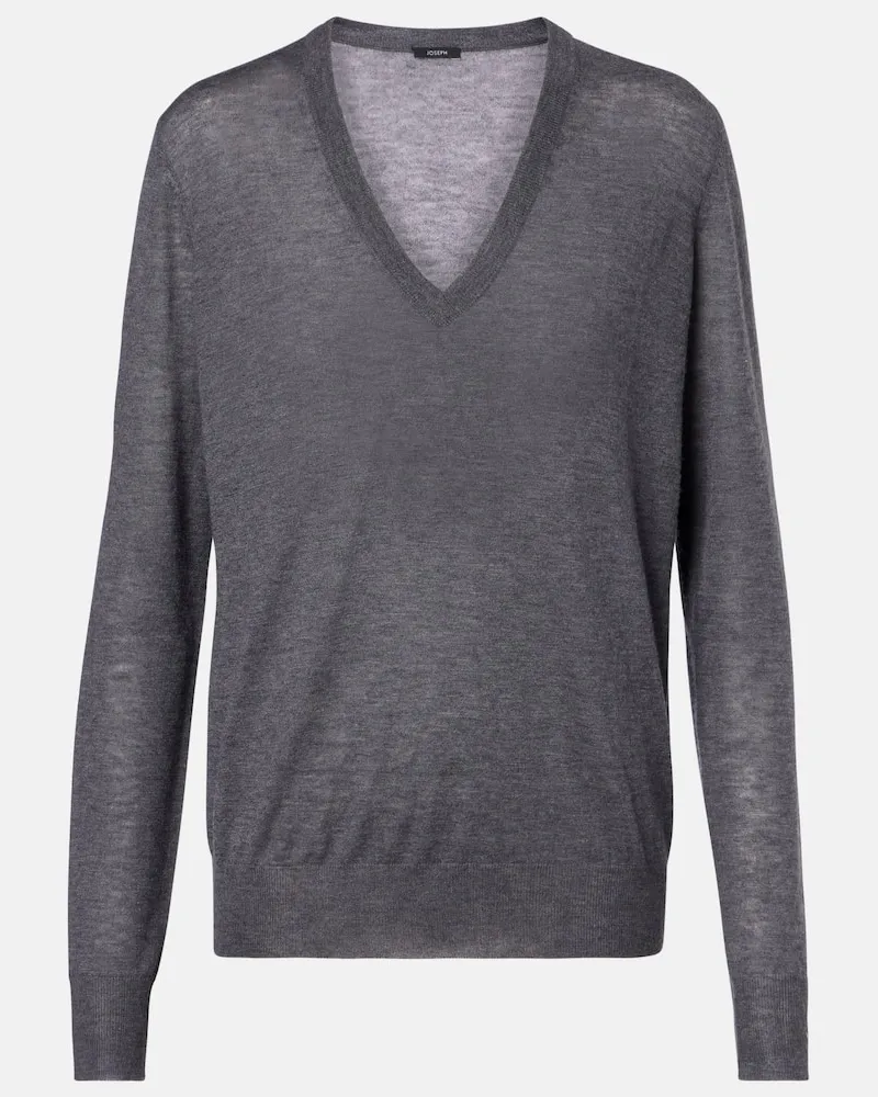 Joseph Pullover aus Kaschmir Grau