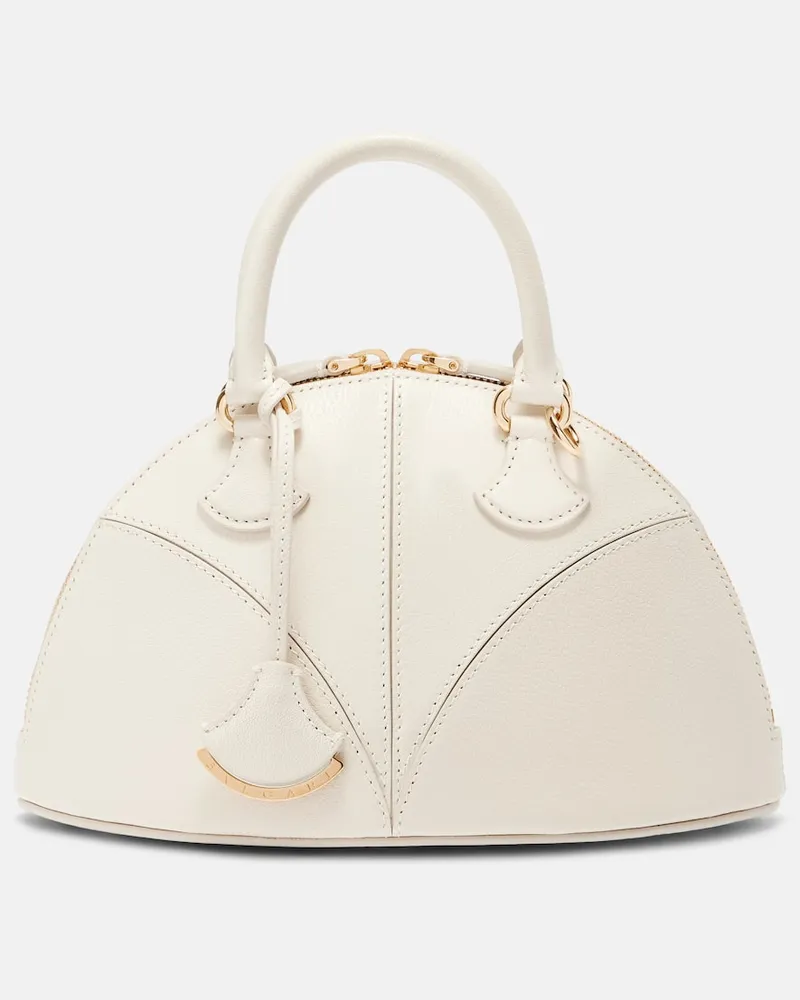 Bulgari Tote Bag Marquise Small aus Leder Weiß