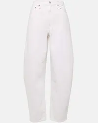 AGOLDE High-Rise Barrel Jeans Balloon Weiss