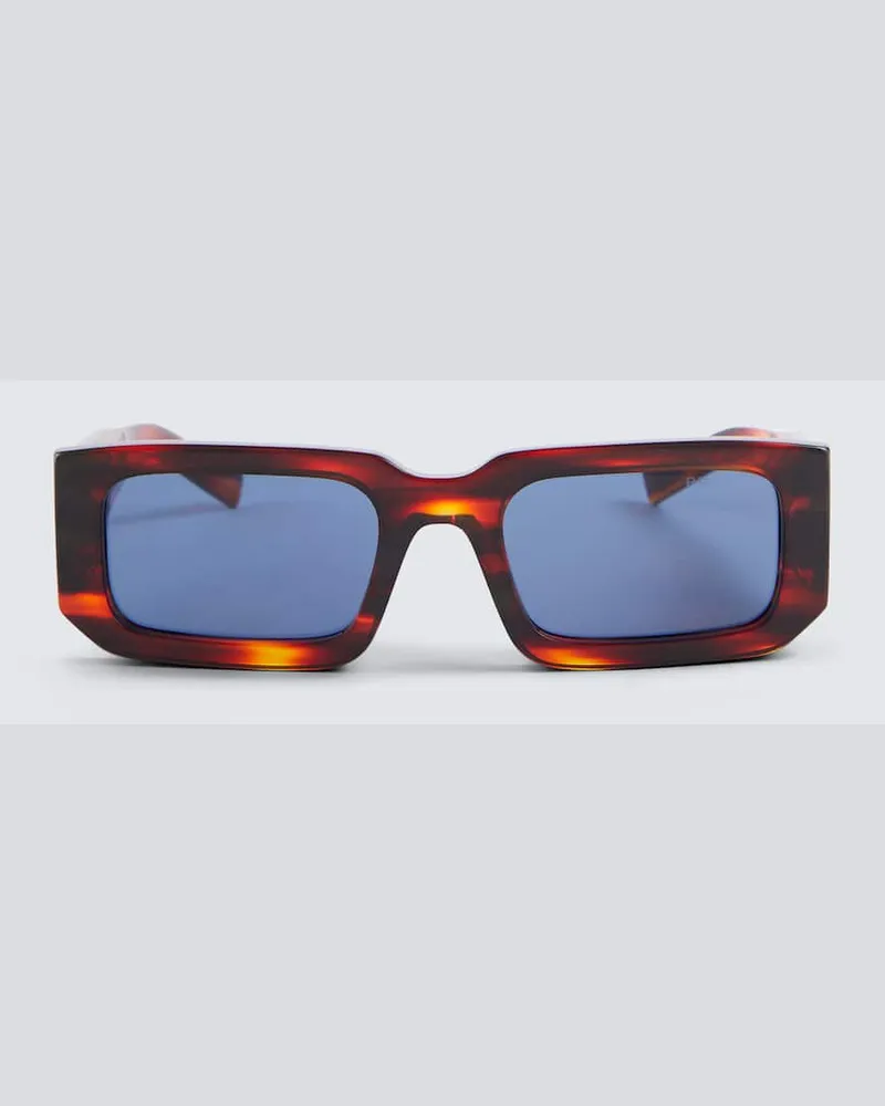 Prada Eckige Sonnenbrille Braun