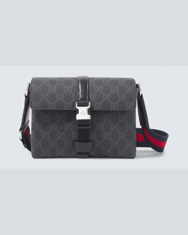 Gucci Crossbody Bag GG Mini mit Leder Schwarz