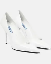 Prada Pumps aus Leder Weiss