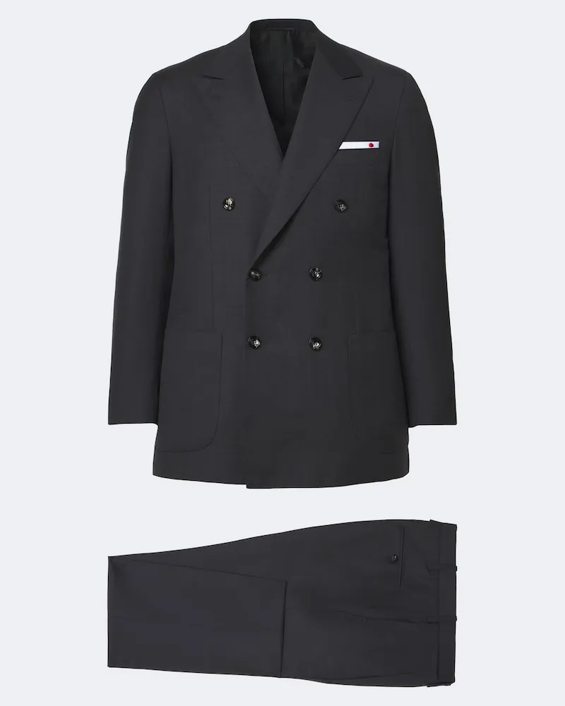 Kiton Anzug aus Wolle Grau
