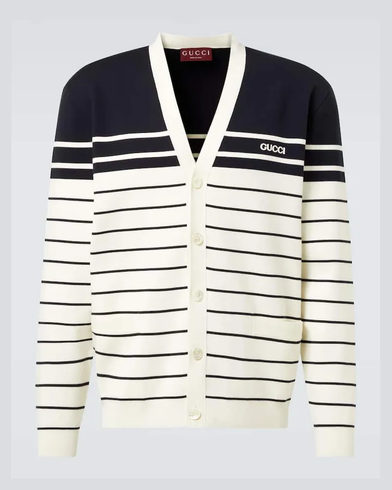 Gucci Cardigan aus Baumwolle Weiã