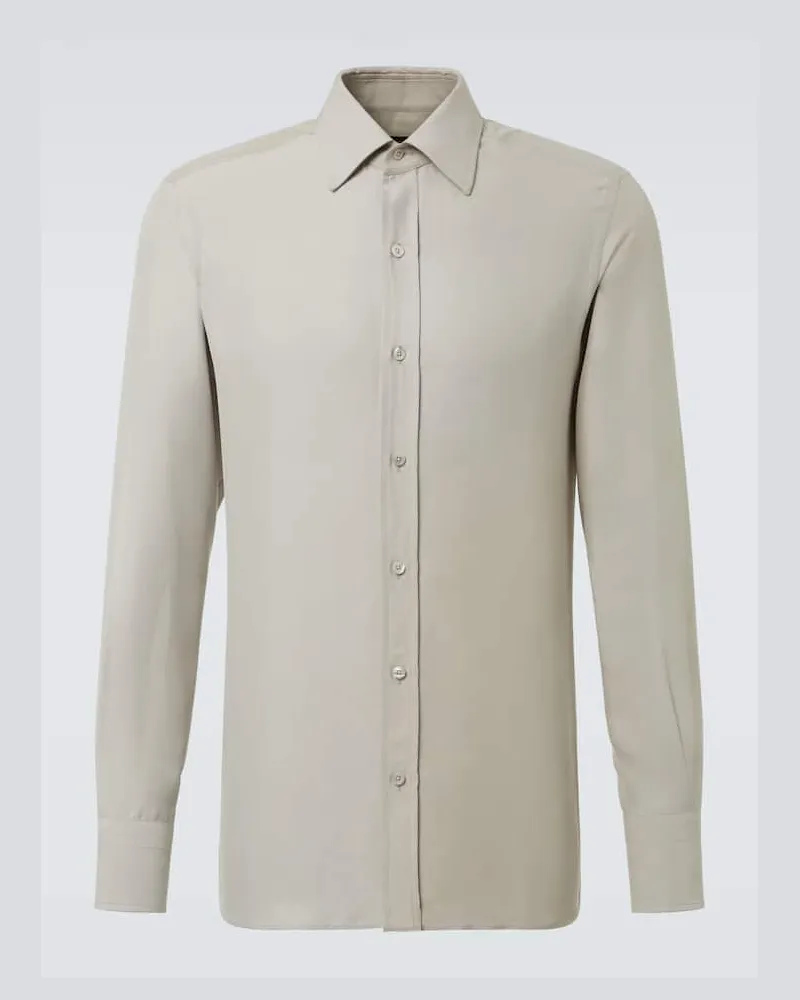 Tom Ford Hemd aus Baumwolle Grau