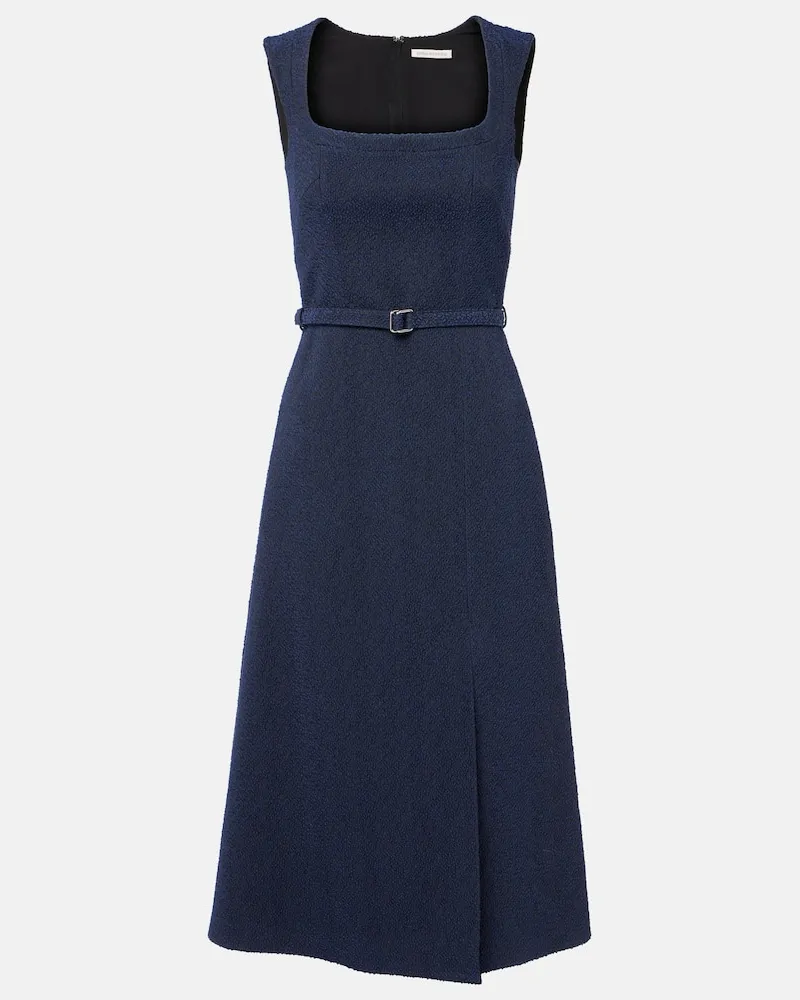 EMILIA WICKSTEAD Midikleid Pinah aus Bouclé Blau